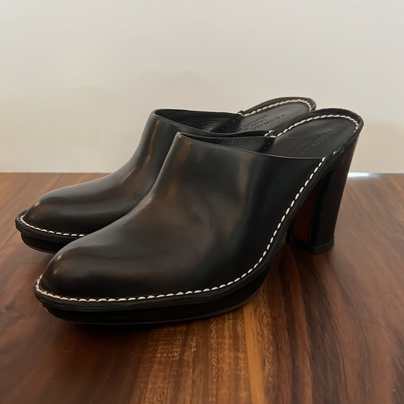 DONALD J PLINER Black Sport Nappa Mules Size 8M EUC SR1 - Picture 2 of 13